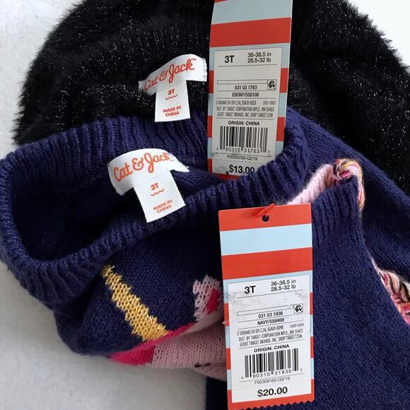 Cat & Jack NWT Sweaters Bundle Girls 3T - Picture 11 of 12